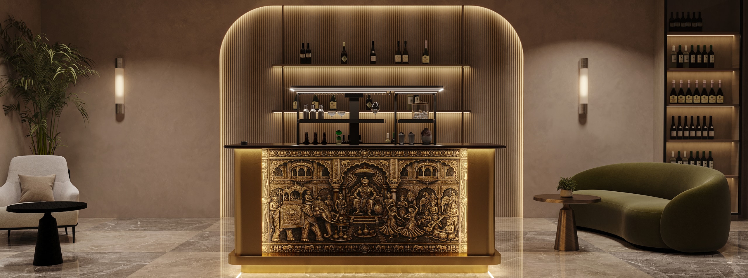 Centuries of hand-carved royal artistry, preserved in an exclusive centerpiece.